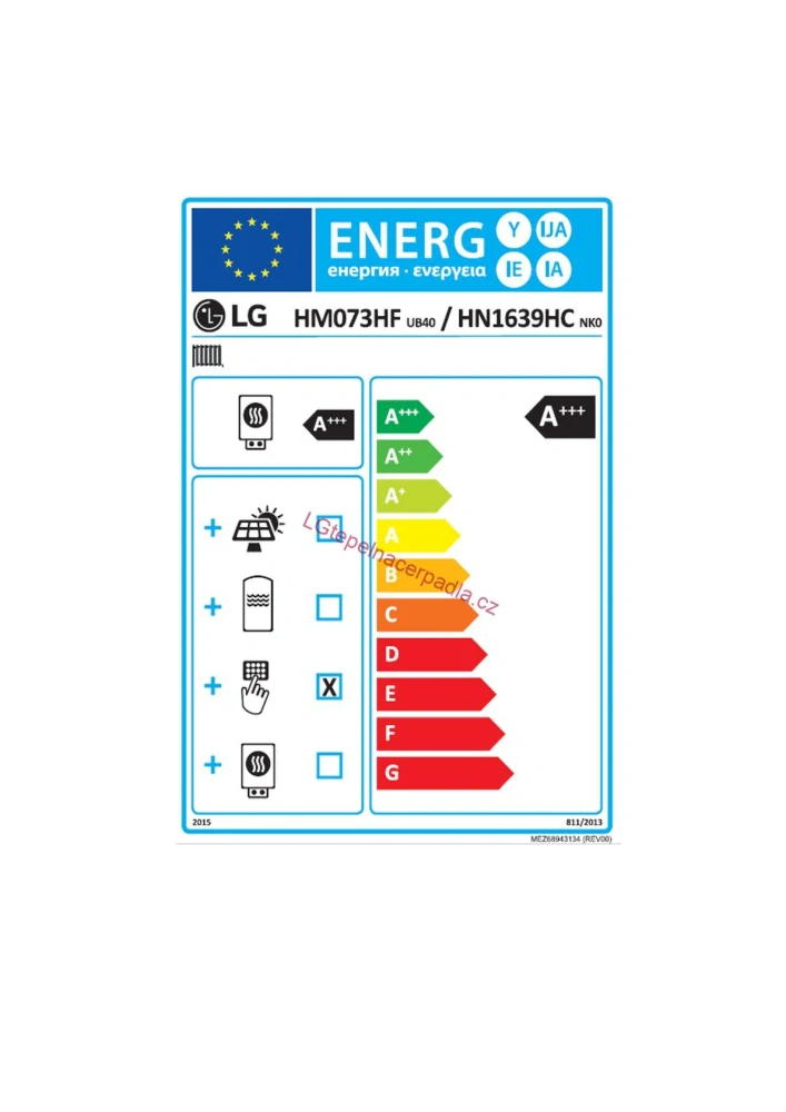 Tepelné čerpadlo LG Therma V Monoblok R290 PREMIUM 7 kW 3f s vnitřní jednotkou (HN1639HC.NK0)