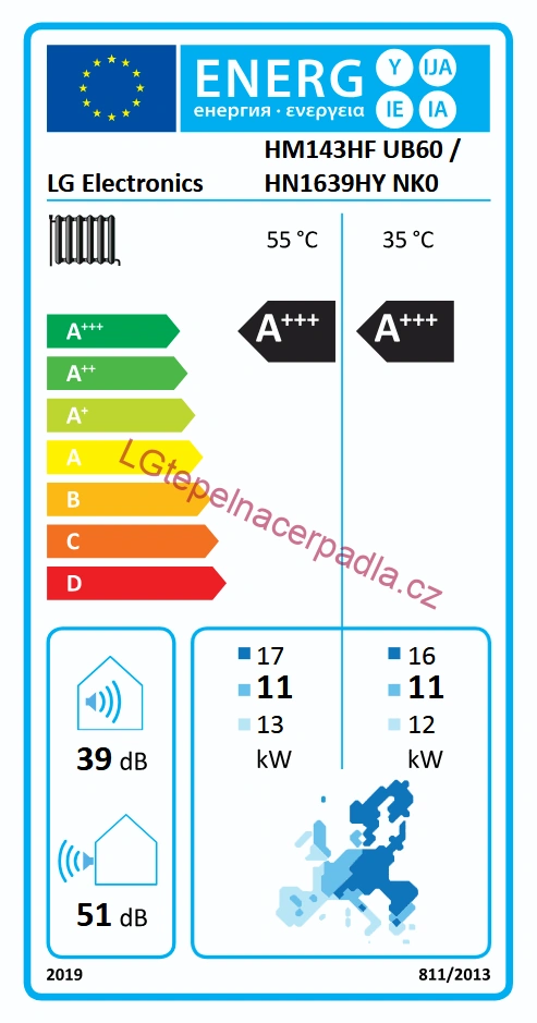 Tepelné čerpadlo LG Therma V Monoblok R290 PREMIUM 14 kW 3f COMBI (200L nerezový zásobník TV)